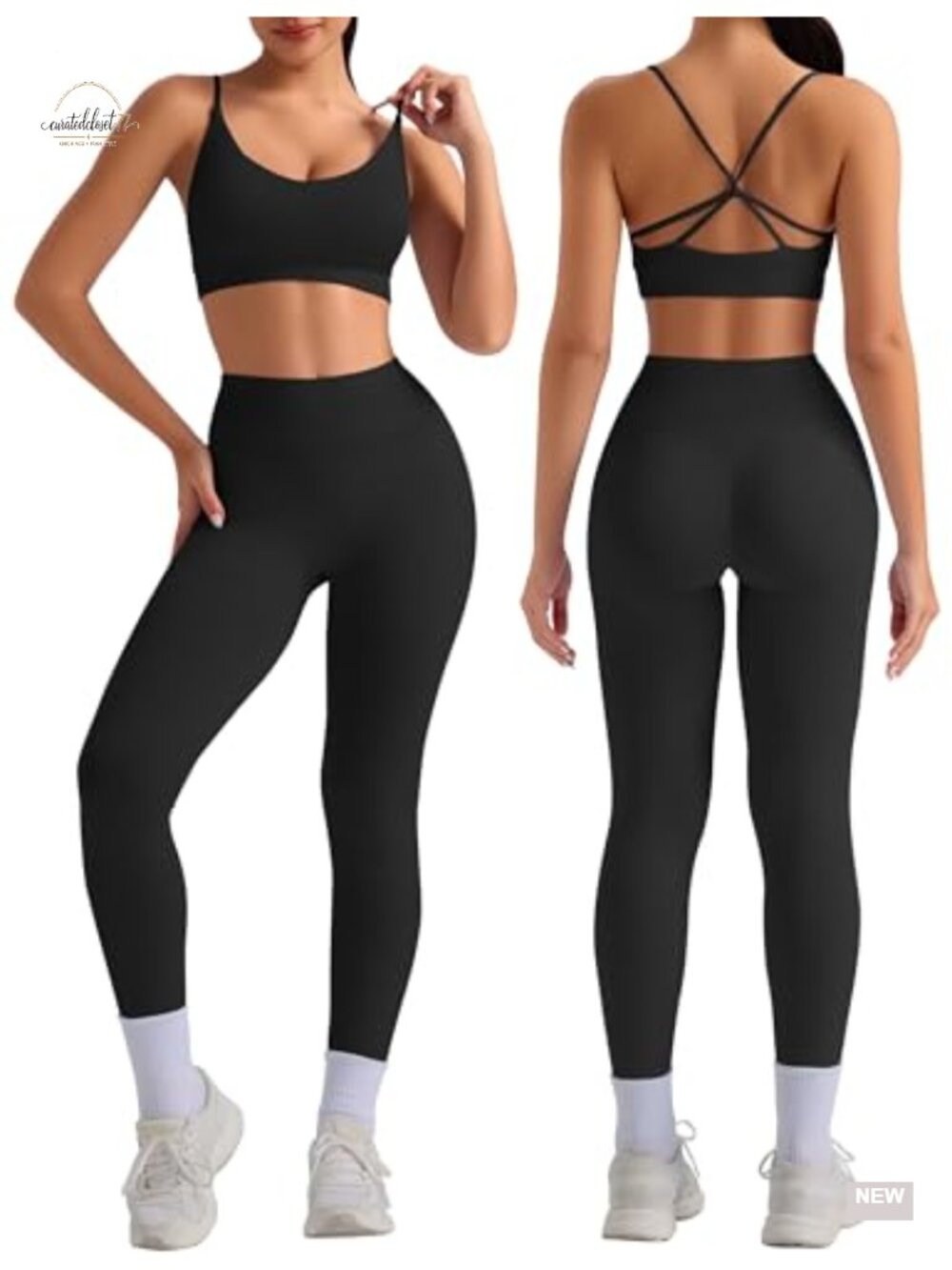 Seamless 2 Piece Workout Set Sports Bra High Waist Leggings